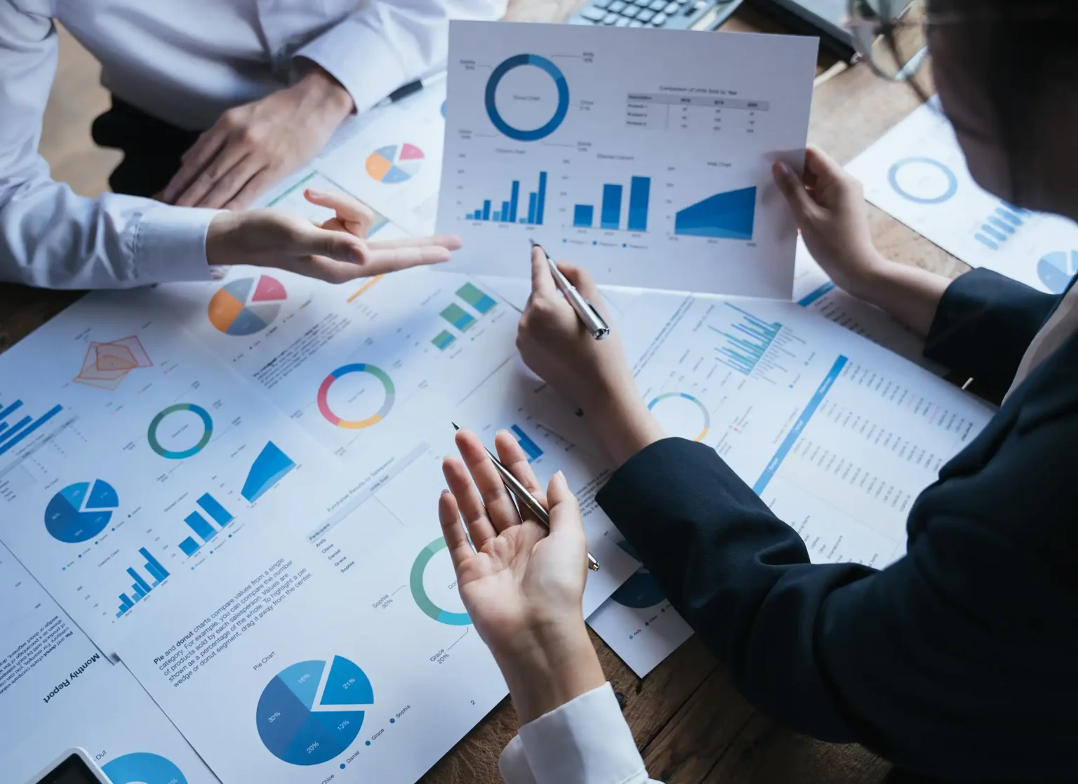 analyzing data financial report